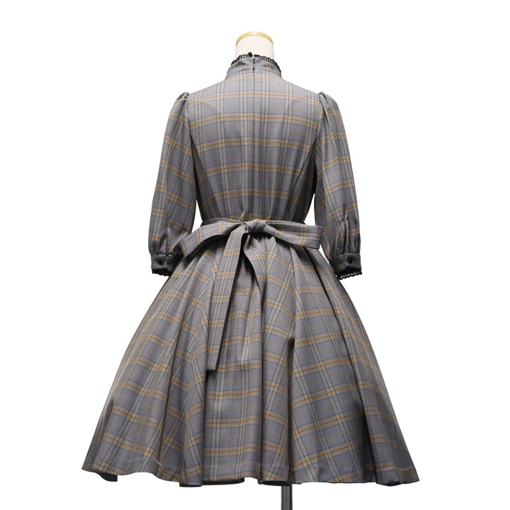 sheller シェリエ　チェックワンピース シェリエ sheller チェックワンピース
