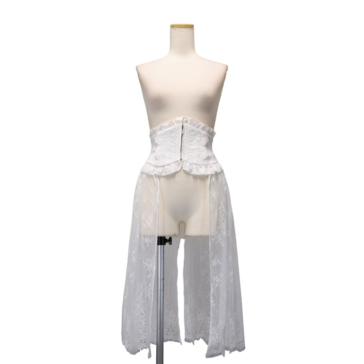 Sheglit 夜の帳ヴェールコルセット　ホワイト The Curtain of Night Veil Corset | Sheglit | Wunderwelt Fleur