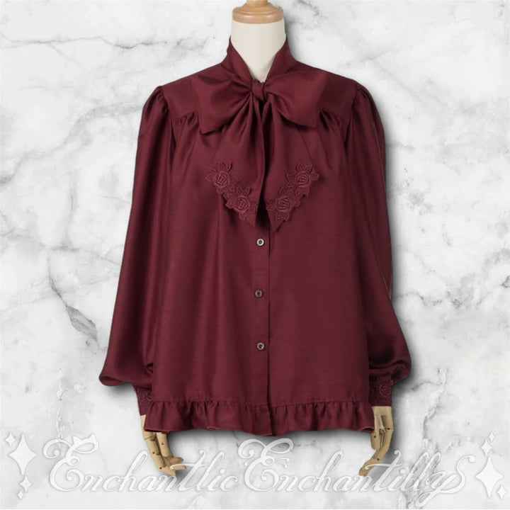 アンシャンテリックアンシャンテリー　ノーブルリボンタイブラウス　ネプチューン アンシャンテリックアンシャンテリー ノーブルリボンタイ