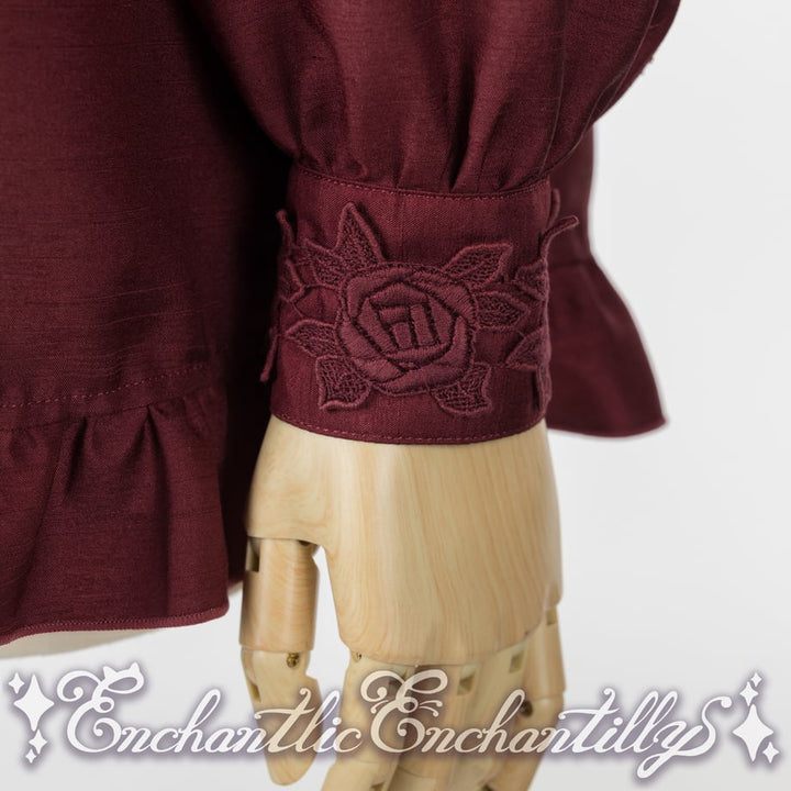 アンシャンテリックアンシャンテリー　ノーブルリボンタイブラウス　ネプチューン ノーブルリボンタイブラウス（エンジ） | Enchantlic