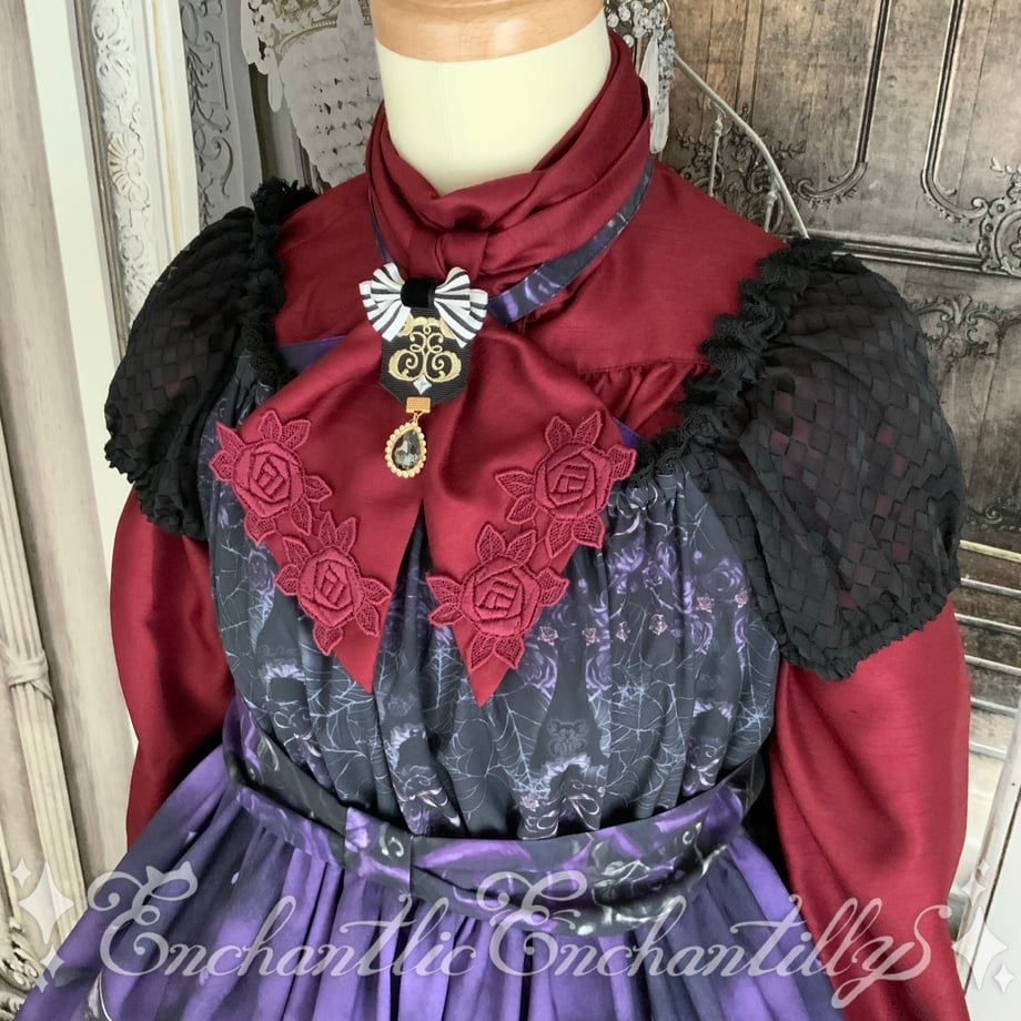 ノーブルリボンタイブラウス（エンジ） | Enchantlic