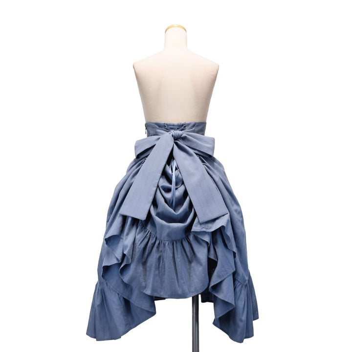 【Sheglit】椿姫 バッスルロングスカート ボルドー M／クラロリ・和ロリ No.778 Retro Cherry 後ろバッスルジャンパースカート