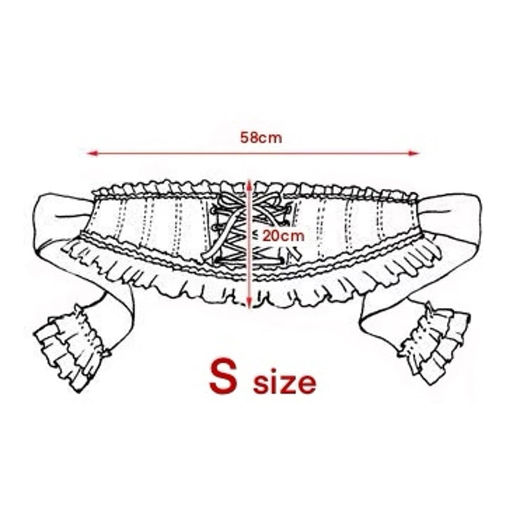 チュールレースリボンコルセット（紺×黒レース） | Enchantlic