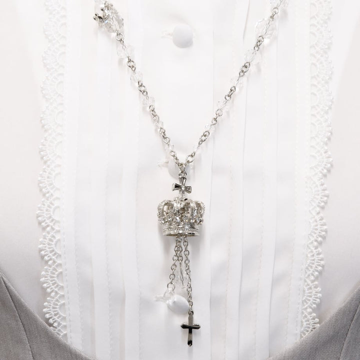 Drop Crown Necklace CrystalClear | Sheglit | Wunderwelt Fleur