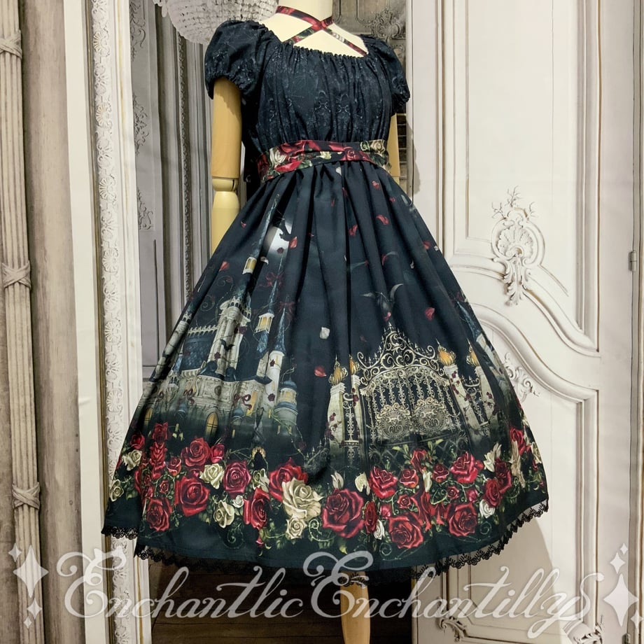 Enchantlic Enchantilly JSK ブラウスセット Rose Castle Invitation from the Duke of Bat dress | Enchantlic