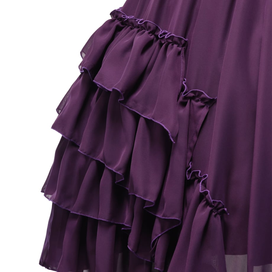 【Sheglit 】アシンメトリーフリルスカート Chick スカート Asymmetrical Ruffle Skirt / アシンメトリーフリル