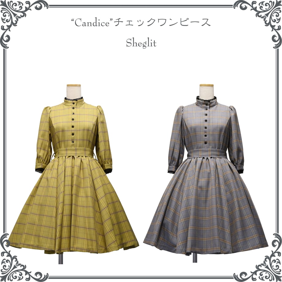 Candice チェックワンピース | Sheglit | ロリータ ゴスロリ ゴシック