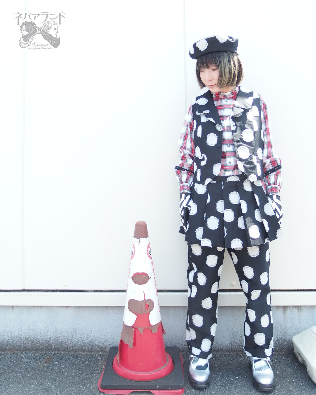 Bernhard Willhelm 2002-03A/W アーカイブ　パンツ　黒 ピアノパンツ〈黒白〉 | ネバアランド | Wunderwelt Fleur - Online
