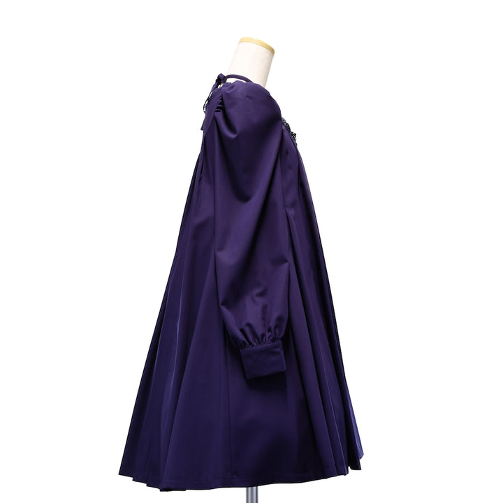 Sheglit クロスリボンフレアワンピース　パープル Sheglit クロスリボンフレアワンピース パープル - メルカリ