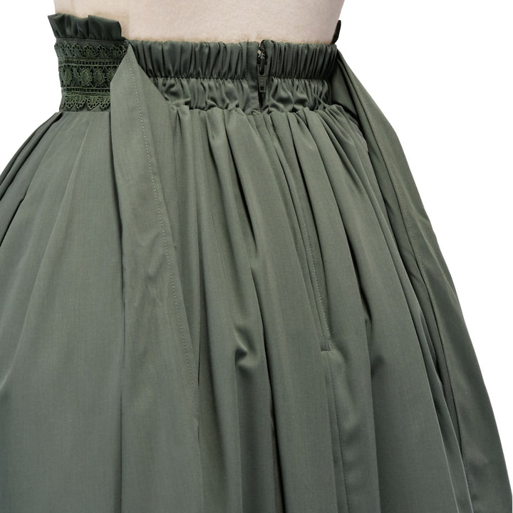 シェグリット　Del Fiore フレアスカート モスグリーン シェグリット Del Fiore フレアスカート モスグリーン Del Fiore Tuck
