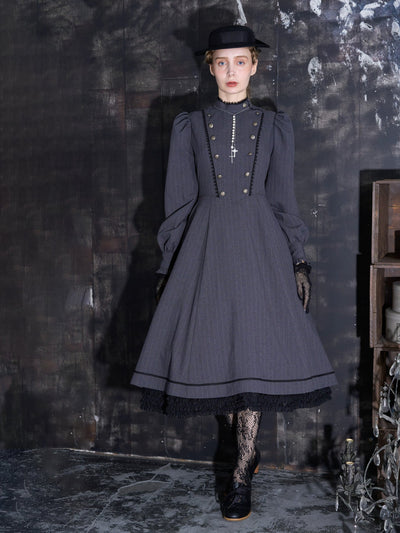 Elegant Lacy Halter Neck Dress | Victorian maiden | Wunderwelt