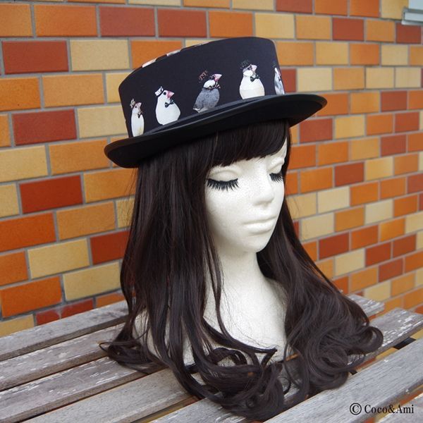 LOVE Java Sparrow/Modern Hat (Black) | Coco&Ami | Wunderwelt Fleur ...