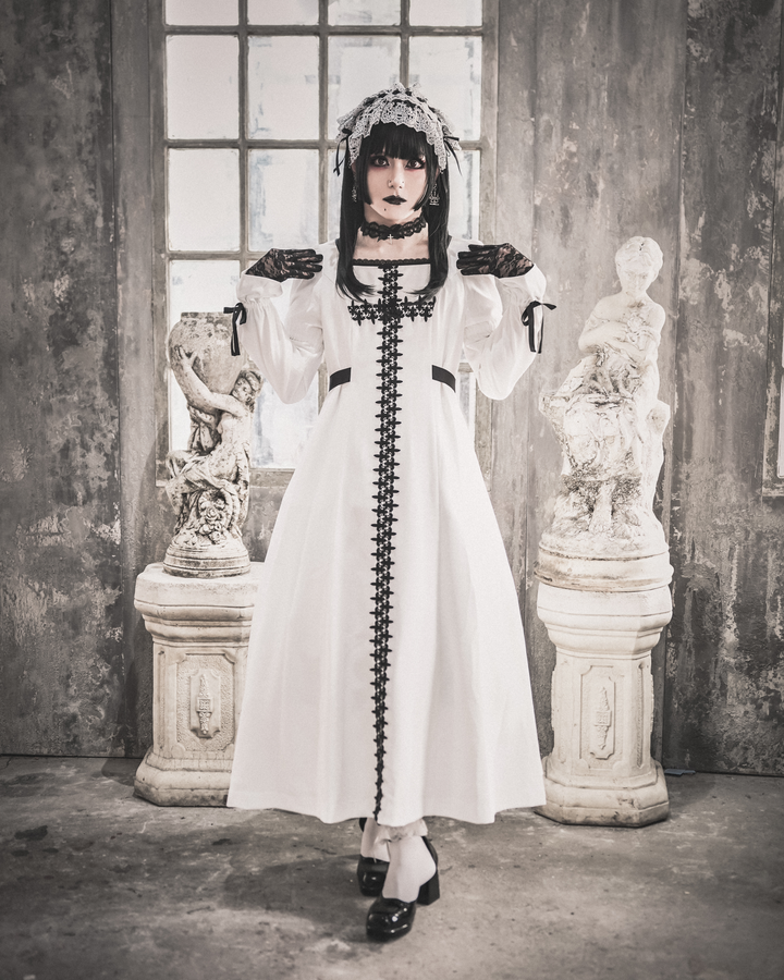 Lily Cross Lace Long Dress | Moi-même-Moitié | Wunderwelt