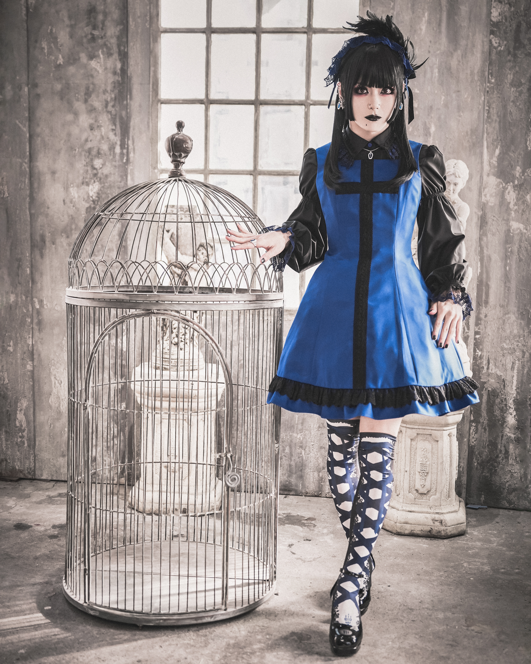 Ribbon Lace-up Overknee Socks | Moi-même-Moitié | Wunderwelt Fleur