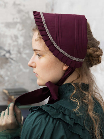 Victorian maiden ノーブルサテンハーフボンネット アメリアレーシーノーブルサテンハーフボンネット - Victorian