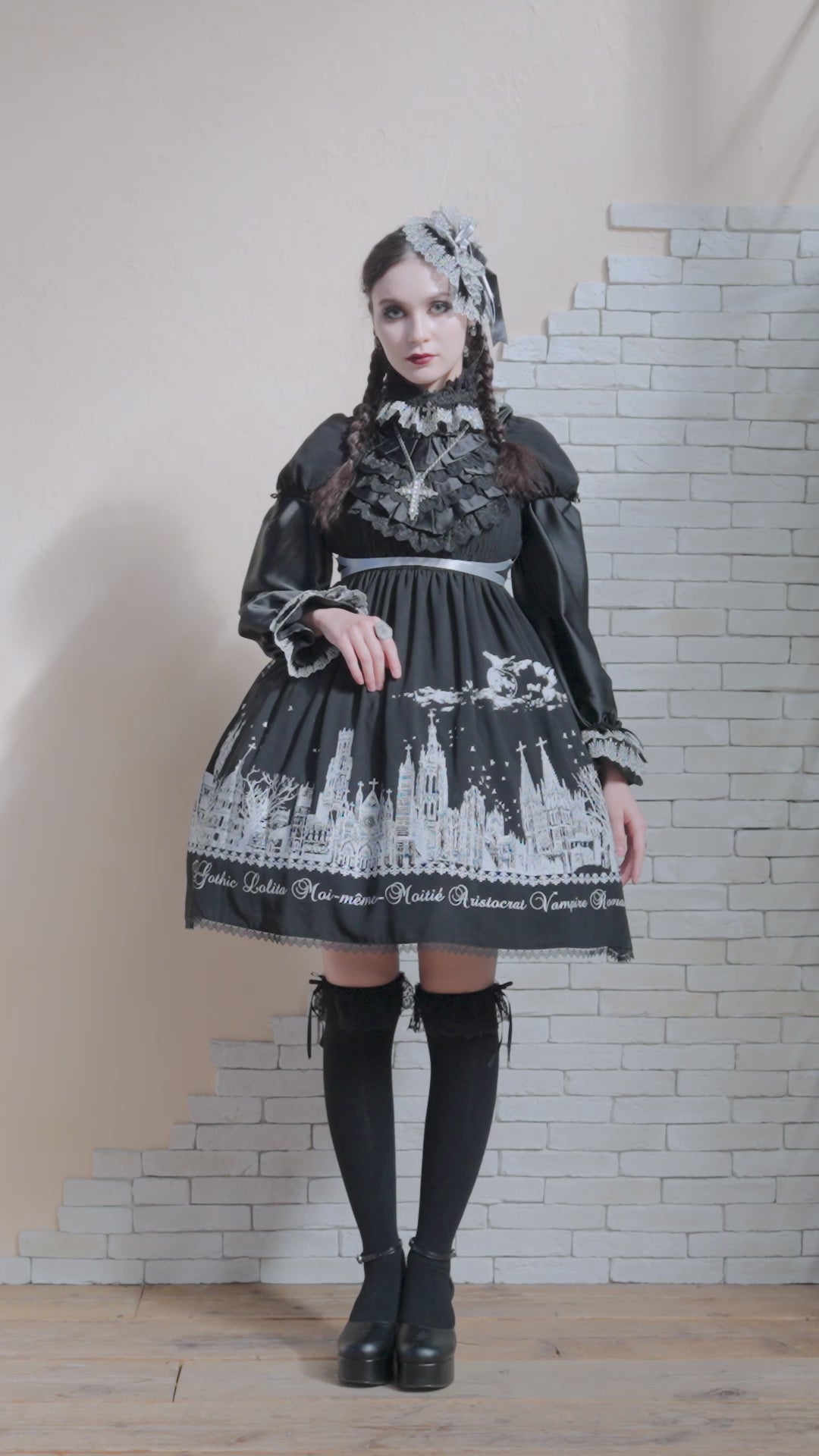 予約】【通販限定】サイレントムーンワンピース(ミニ丈