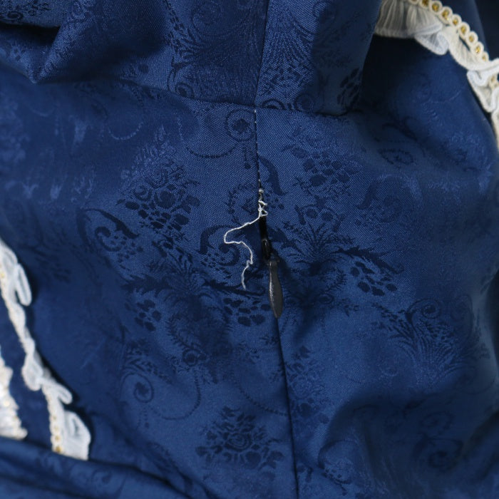 USED】【Lサイズ】Moira プリンセスドレス（navy x red ribbon