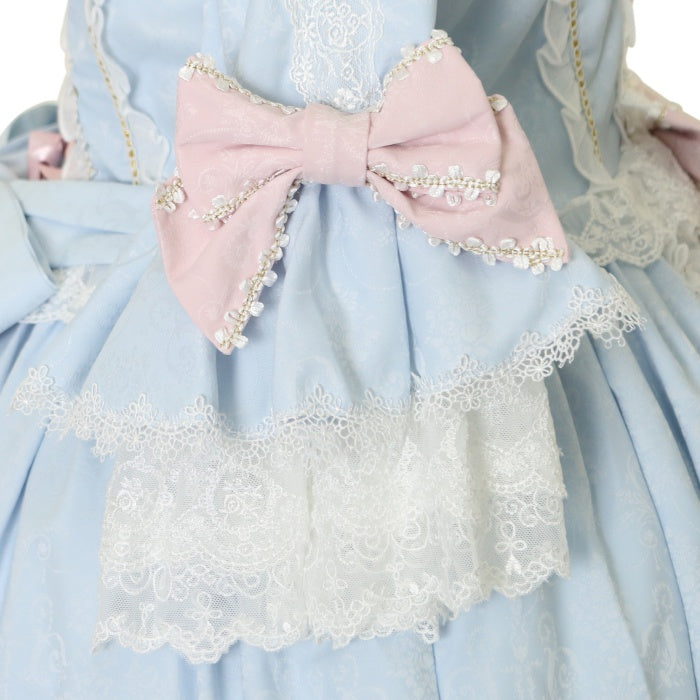 USED】【Lサイズ】Moira プリンセスドレス（サックス×ピンク
