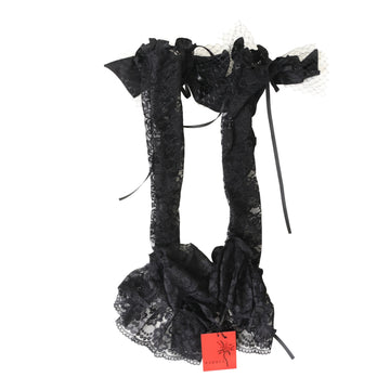 新品　未使用　メアリーマグダレン　リボン付きレースカフス・ミディ　ブラック　黒 w-86632-00_grande.jpg?v=1673074414