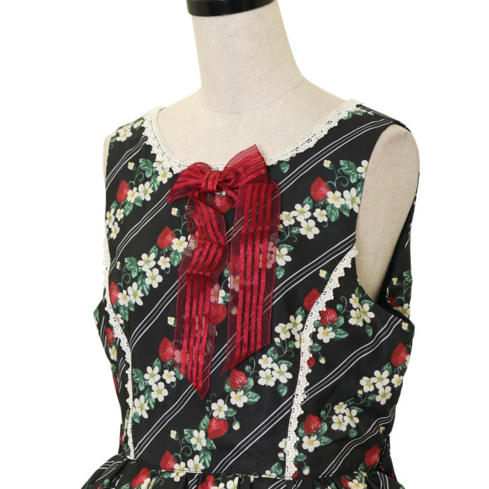 axes femme kawaii いちご柄JSK