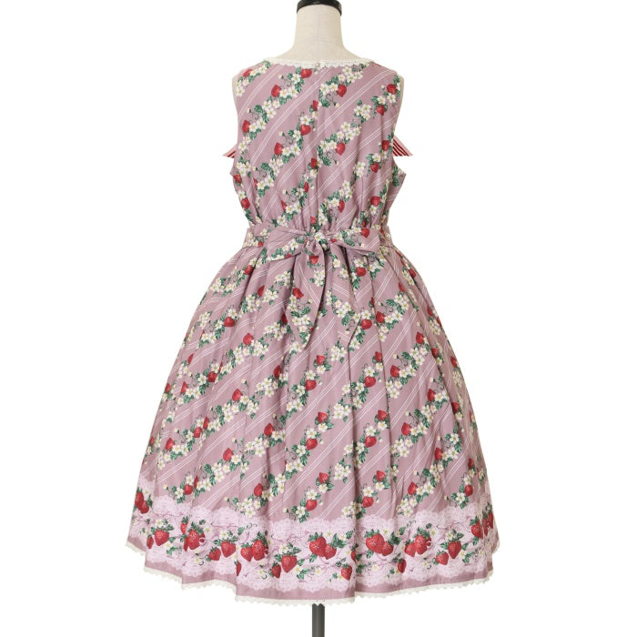 【値下げ】axesfemme kawaii イチゴ 柄 ジャンパースカート axes femme - □axes femme kawaii□いちご柄ジャンパースカート