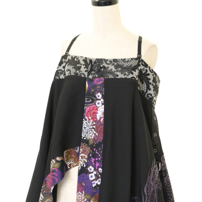 Qutie Frash 和柄ポンチョ【月末限定】 b23241_2.jpg