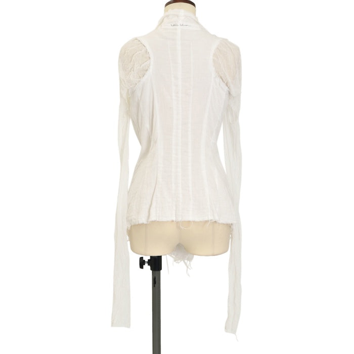 ※ある※ alice auaa ロングスリーブガーゼシャツ 白 au60-06op02-02/unisex:WHT | alice auaa WEB SHOP