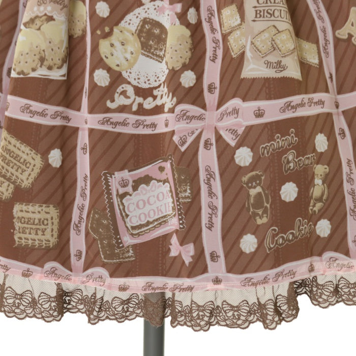 USED】Cream Cookie Collectionハイウエストジャンパースカート