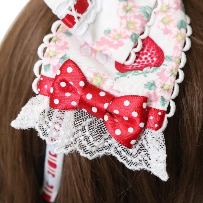 USED】Little Bunny Strawberryカチューシャ | Angelic Pretty