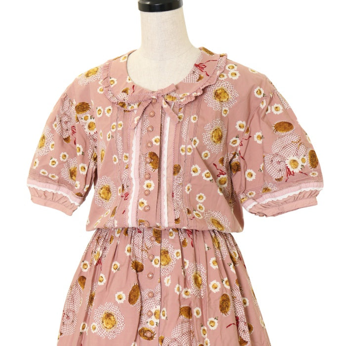 USED】ギンガムテディベア柄ワンピース | PINK HOUSE Wunderwelt