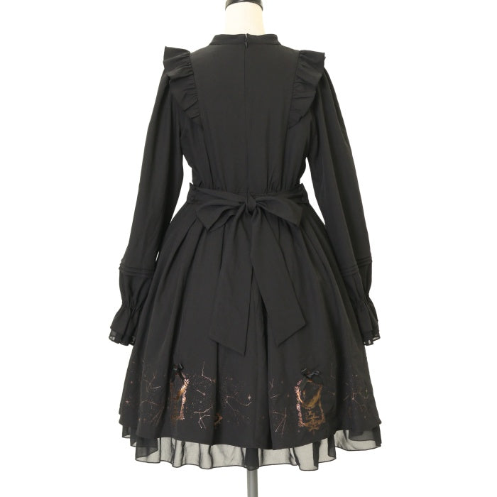 Starlight Planetariumワンピースミドル丈ネイビー