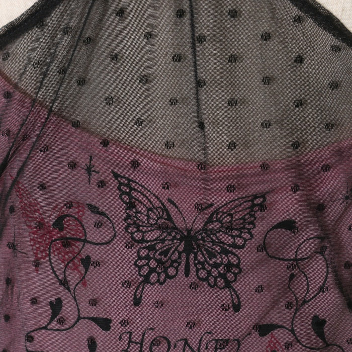 USED】【H.Jelly/Honey】ドットチュール重ねフリルキャミソール | h 
