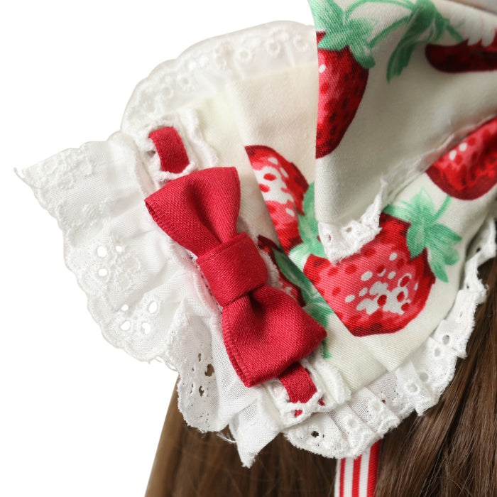 Angelic Pretty 摘みたていちご カチューシャ USED】摘みたていちご