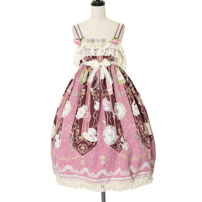 USED】Tea time nostalgia柄ジャンパースカートⅠ | ALICE and the