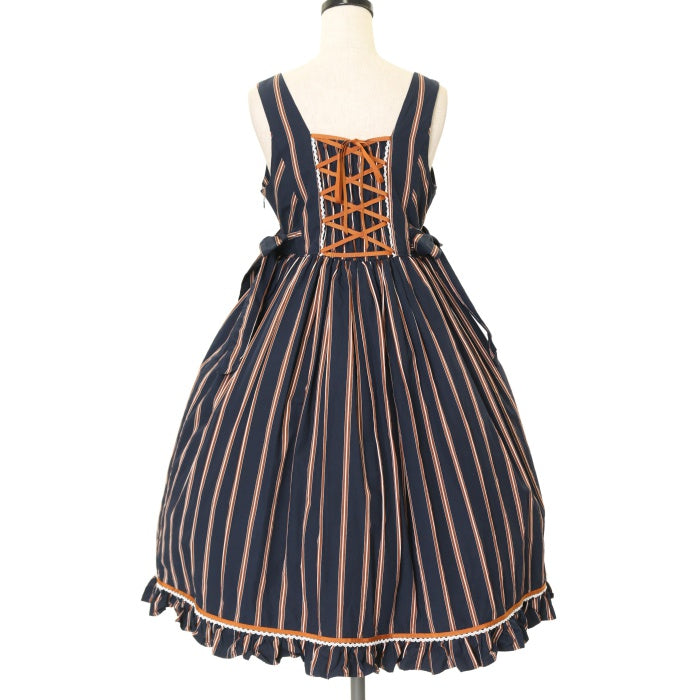 わ*せ様 victorian maidenストライプ ジャンパースカート値下げ！ わ*せ様 victorian maidenストライプ ジャンパースカート値下げ