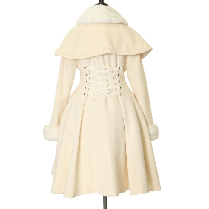 メアリーマグダレン　ケープ付きミディコート（ファーパーツ有り） USED】ケープ付きミディコート | Mary Magdalene | ロリータ ゴスロリ
