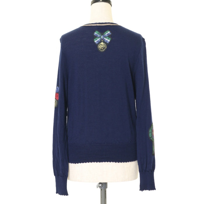 USED】【Mサイズ】Royal riding clubのデコパージュカーディガン