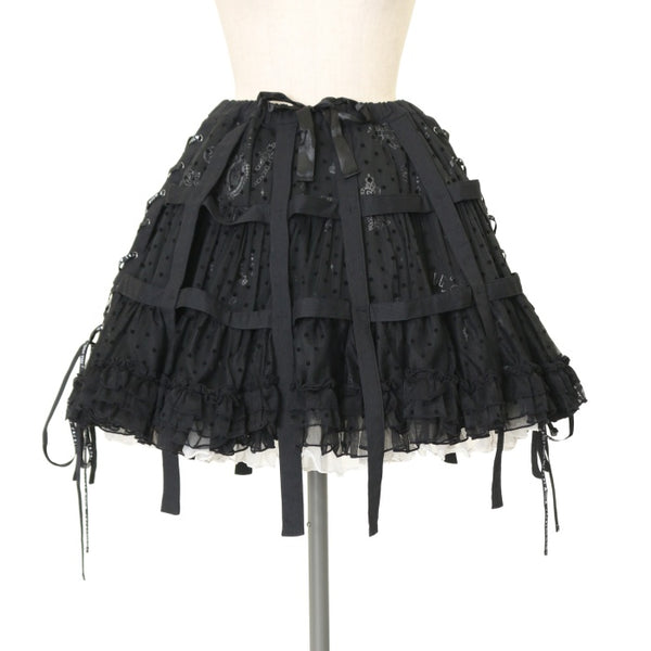 ✨レア商品のため早い者勝ち✨h.NAOTO FRILL リボン付きスカート　黒 FRILL Volume Pannier Skirt by h.NAOTO