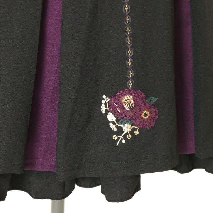 ozz oneste 着物柄椿刺繍カットソー