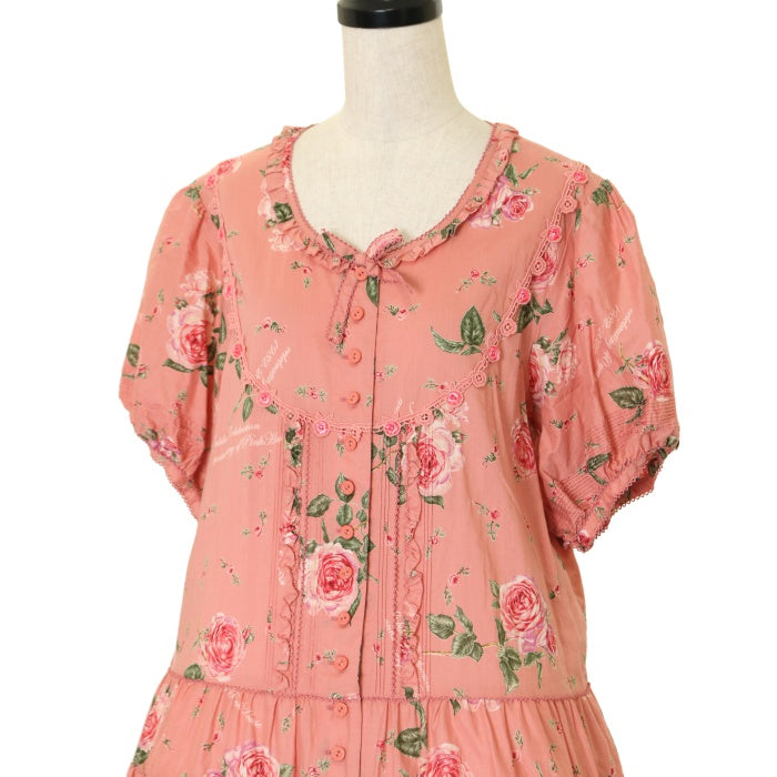 USED】ジュビリーセレブレーションプリントワンピース | PINK USED】ジュビリーセレブレーションプリントワンピース | PINK
