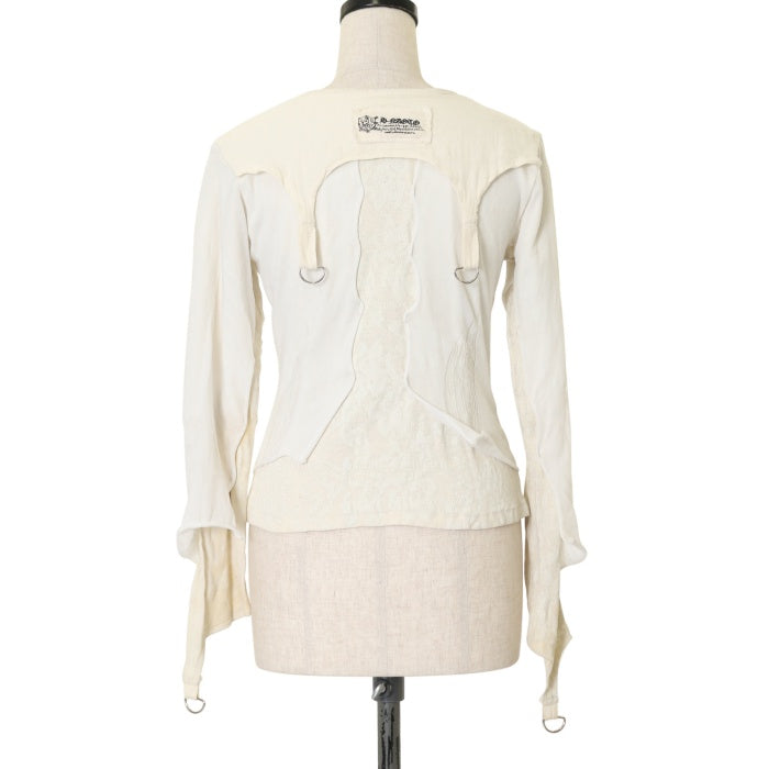 USED】クラッシュガーゼレイヤード風カーディガン| h.NAOTO Wunderwelt