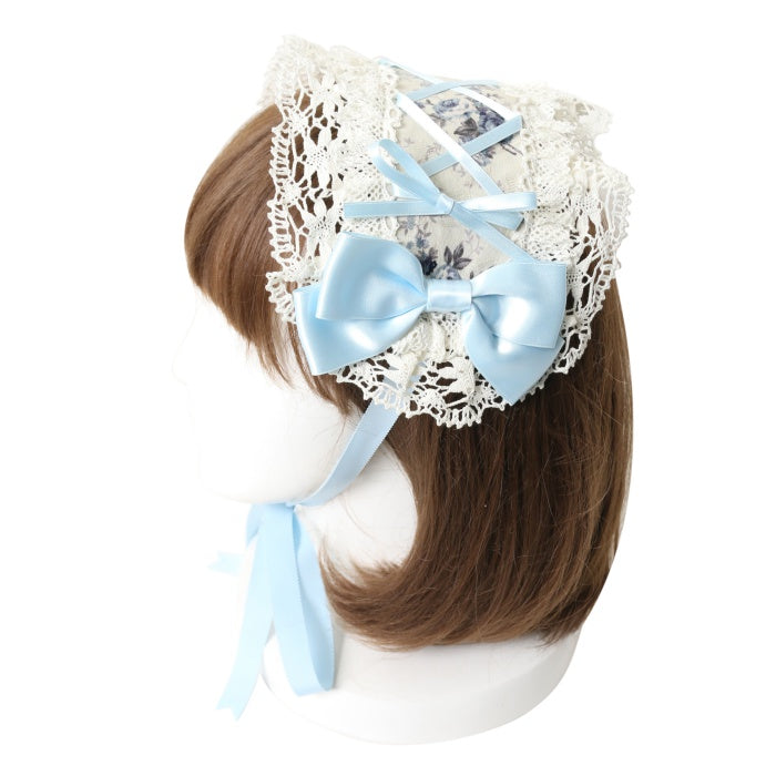 ♡ No.8 ドットリボンパールビジューとふわ雪ぽんぽんヘッドドレス blue♡ USED】小花柄ヘッドドレス | BABY, THE STARS SHINE BRIGHT Wunderwelt
