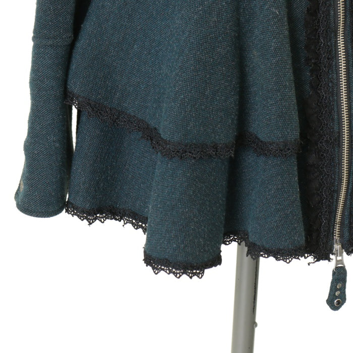 USED】croce バラ刺繍フリルショートコート | Ozz On Wunderwelt