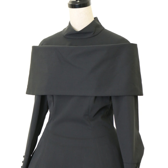 USED】ジュリエッタロングワンピース（黒×黒） | ATELIER BOZ