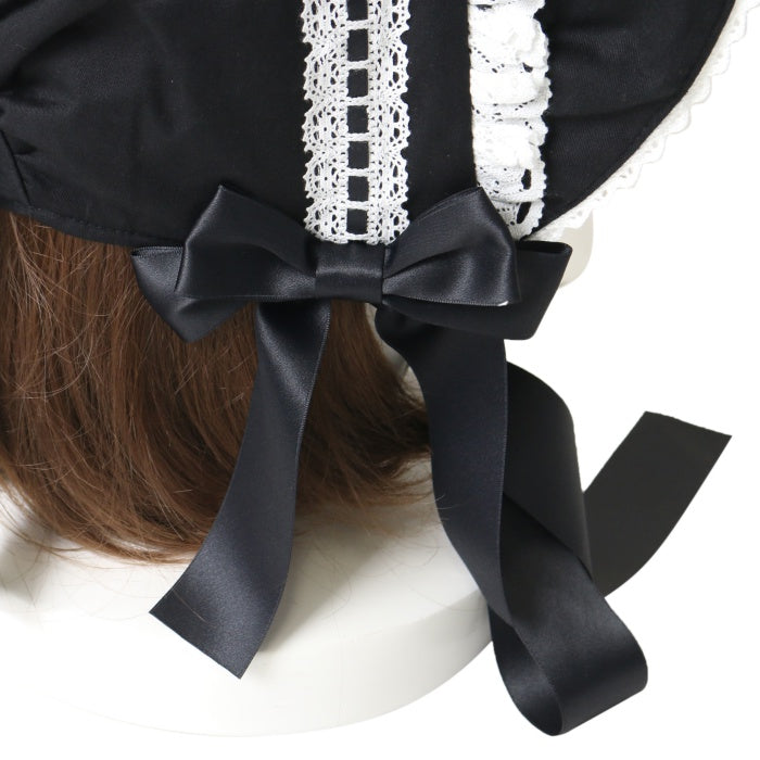 morphose 無地　ボンネット　黒 Metamorphose 無地 ボンネット 黒