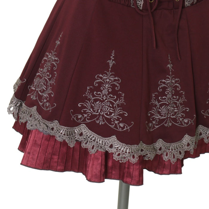 ozz croce 編み上げ刺繍オーバースカート パンツの上に ozz croce