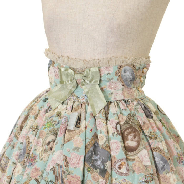 Fragrant Rose Memories柄スカート USED】Fragrant Rose Memories柄シャルロットスカート | BABY, THE
