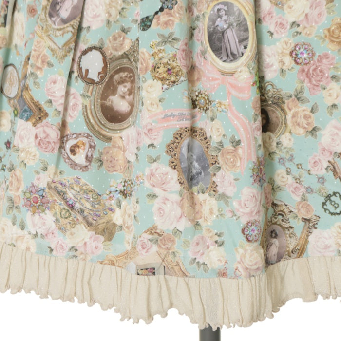 Fragrant Rose Memories柄スカート USED】Fragrant Rose Memories柄シャルロットスカート | BABY, THE