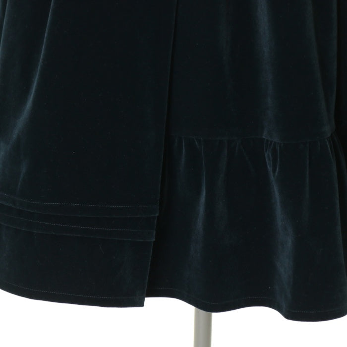 USED】【Mサイズ】クラシカルベロアワンピース（ブルーグリーン