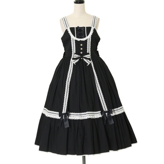 USED】はしごレースリボンミディアムケープ付きジャンパー